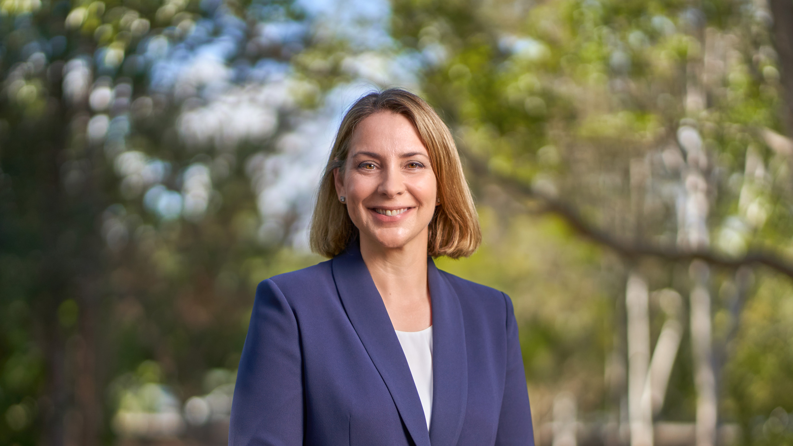 Corporate Headshot of a Woman in a Brisbane park